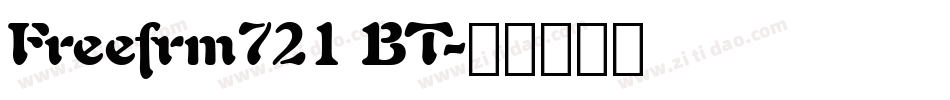 Freefrm721 BT字体转换